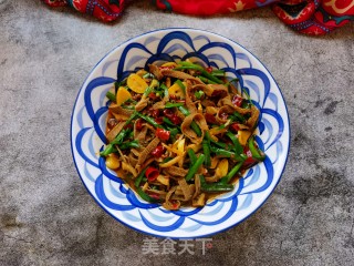 韭菜炒毛肚步骤13