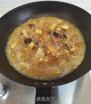 香菇豆腐炖鸡块步骤9