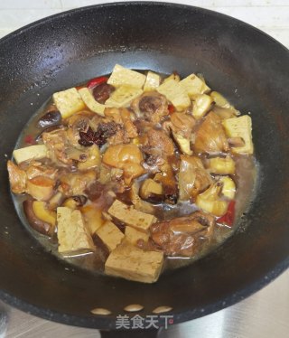 香菇豆腐炖鸡块步骤10