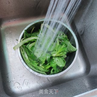 藕丸小白菜炖粉条步骤2