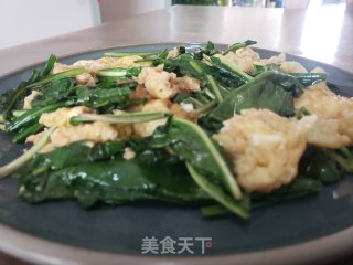 蒲公英炒鸡蛋步骤6