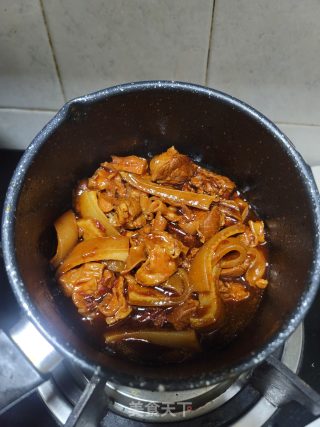 辣豆瓣酱烧护心肉步骤8
