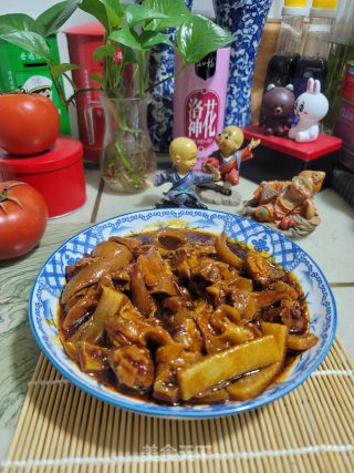 辣豆瓣酱烧护心肉步骤9