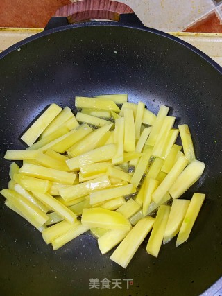 四季豆烧土豆步骤3
