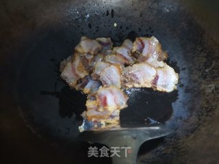 酱汁五花肉炒青椒步骤4