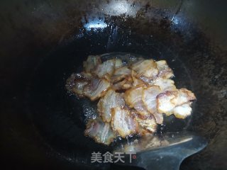酱汁五花肉炒青椒步骤5