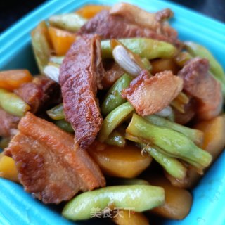 回锅肉炖芸豆土豆步骤22