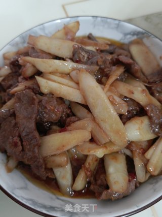 牛肉炒嫩姜步骤6