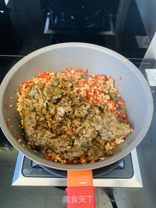 辣椒肉末外婆菜步骤6