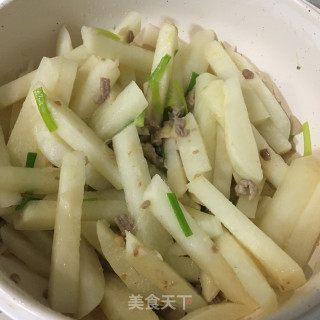 肉末炒凉薯步骤5