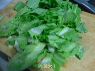金针菇炒油麦菜步骤2