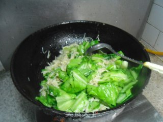 金针菇炒油麦菜步骤9