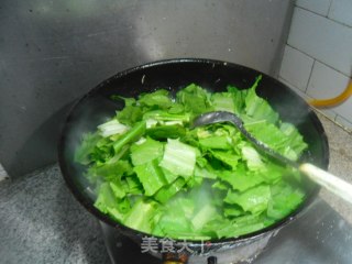 金针菇炒油麦菜步骤8