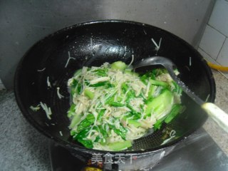 金针菇炒油麦菜步骤10