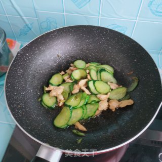 鸡胸肉炒黄瓜片步骤14