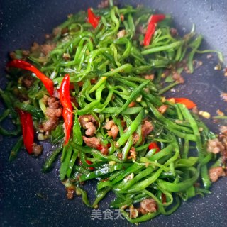 肉末炒扁豆步骤9