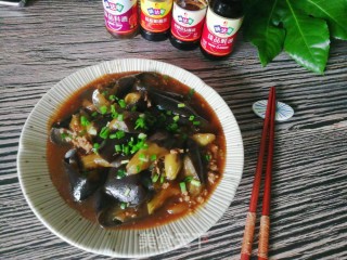 鲜香软糯香甜又下饭的照烧肉末茄子步骤7