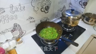青椒扁豆丝步骤4