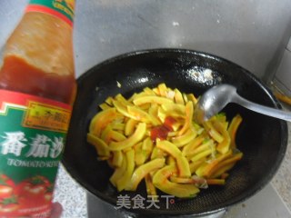 茄汁金瓜条步骤7