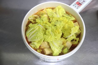 娃娃菜炖豆腐步骤8