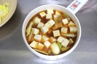 娃娃菜炖豆腐步骤6