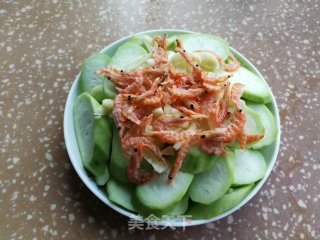 蒜茸鳞虾蒸丝瓜步骤4