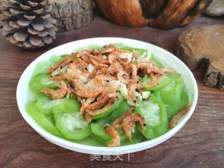 蒜茸鳞虾蒸丝瓜步骤6