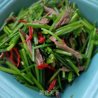 鸽胸肉炒韭苔步骤13