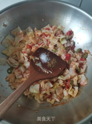 酸辣卷心菜步骤6
