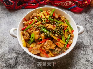 仔姜青花椒炒柴鸡步骤22