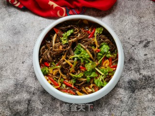 青红椒炒毛肚步骤15