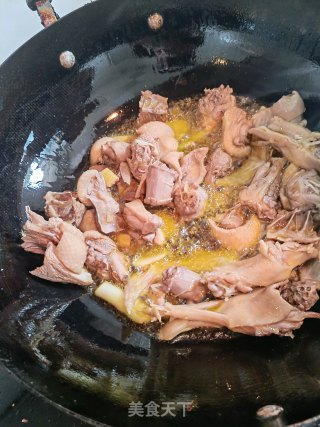 扁豆烧鸭步骤2