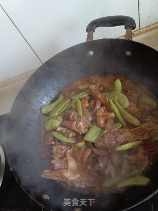 扁豆烧鸭步骤4