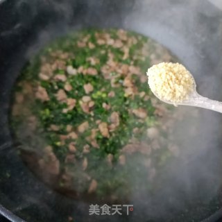韭苔肉末蒸豆腐步骤12