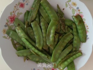青椒炒荷兰豆步骤5