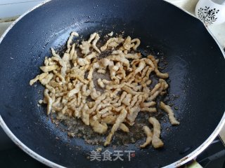 豇豆肉丝炒粉条步骤5