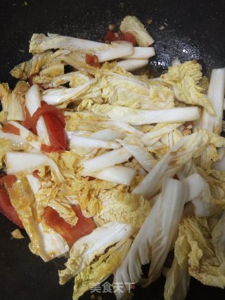 开胃下饭菜番茄焖娃娃菜步骤4