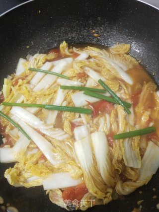开胃下饭菜番茄焖娃娃菜步骤5