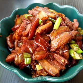 酸包菜烧肉炖扁豆步骤2