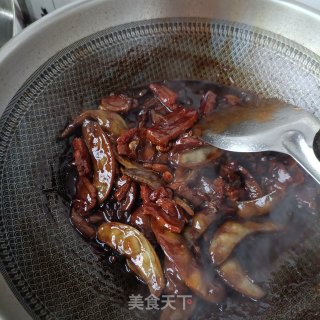 酸包菜烧肉炖扁豆步骤8