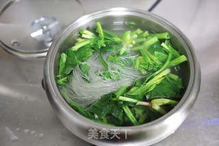 蚝油牛肉菠菜粉丝步骤5