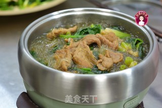蚝油牛肉菠菜粉丝步骤9