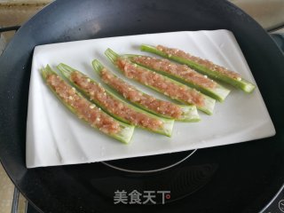 秋葵酿虾滑步骤7