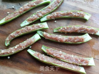 秋葵酿虾滑步骤6