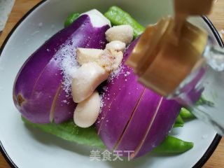 辣椒蒸茄子步骤6