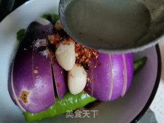 辣椒蒸茄子步骤9