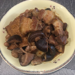香菇豆干烧五花肉步骤11