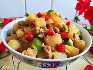 香辣肉末土豆步骤9