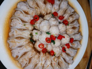 萝卜卷蒸肉圆步骤9