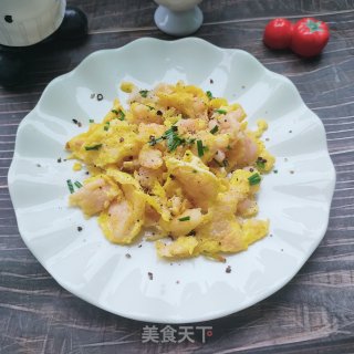 虾滑炒鸡蛋步骤9